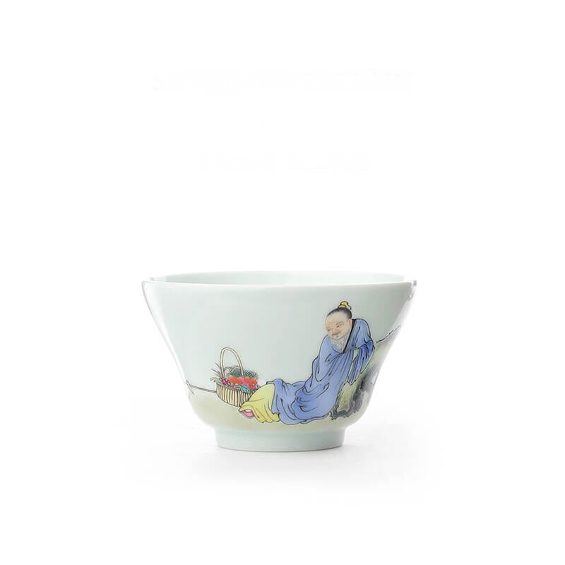 Five Willow Gentleman Pastel Porcelain Cup