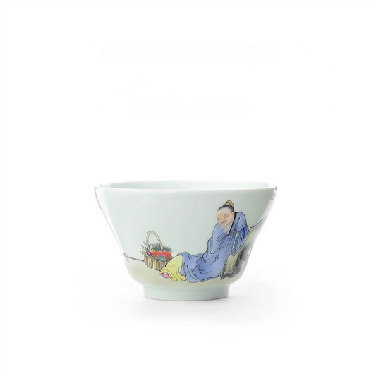 Five Willow Gentleman Pastel Porcelain Cup