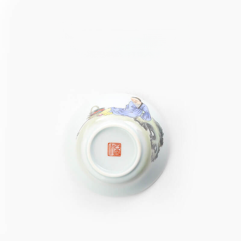 Five Willow Gentleman Pastel Porcelain Cup