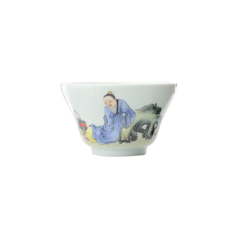 Five Willow Gentleman Pastel Porcelain Cup
